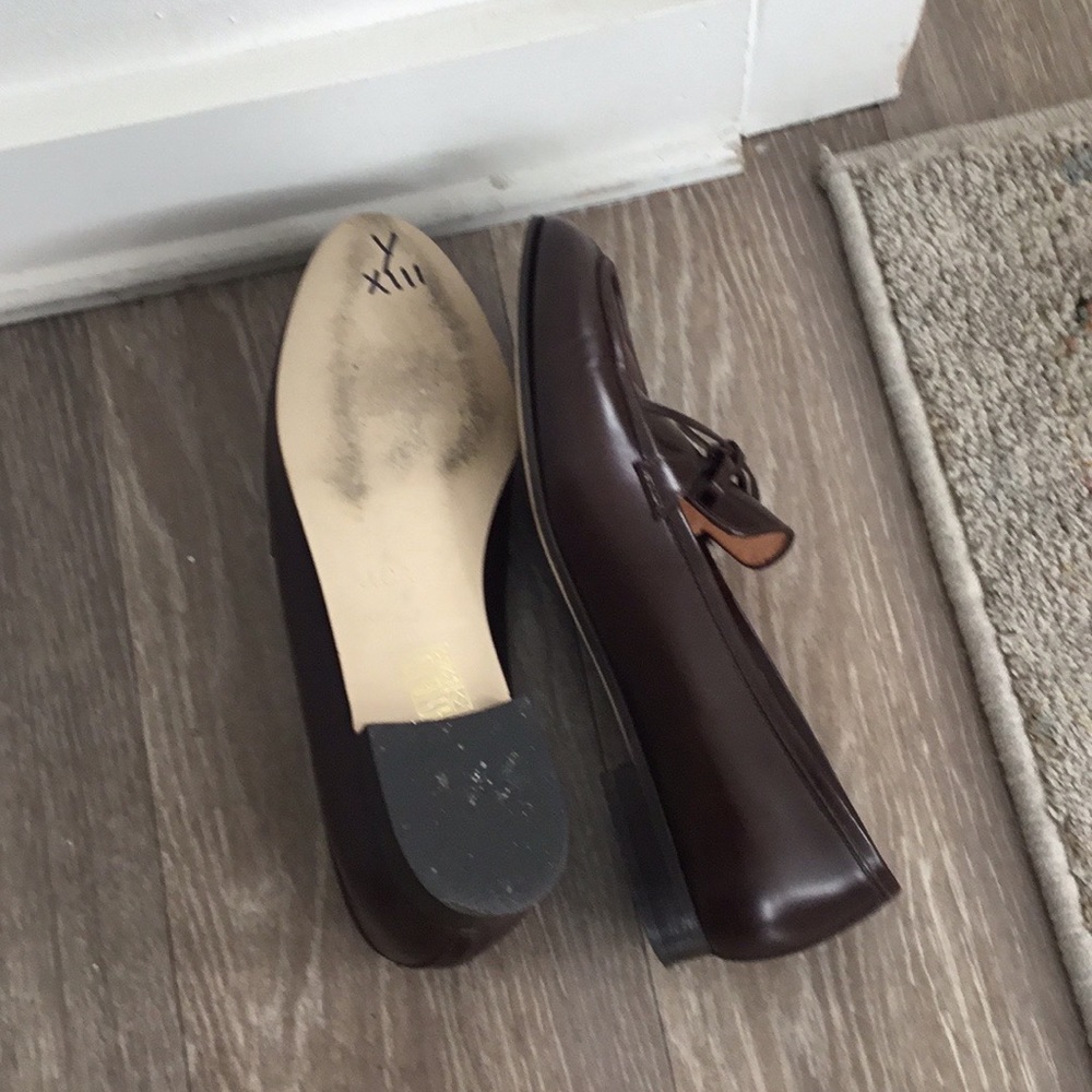 J. Crew Brown leather loafers Size 7 $200 - Picture 9 of 9